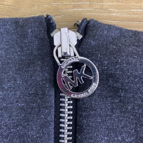 Michael Kors sleeveless zipper accent sheath dress charcoalsl gray size 4 - Picture 7 of 11